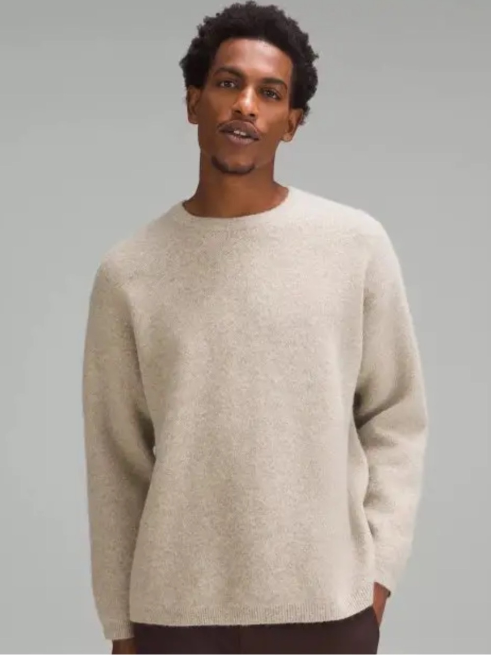 lululemon athletica Alpaca-Blend Crewneck Sweater - Oatmeal Sz S